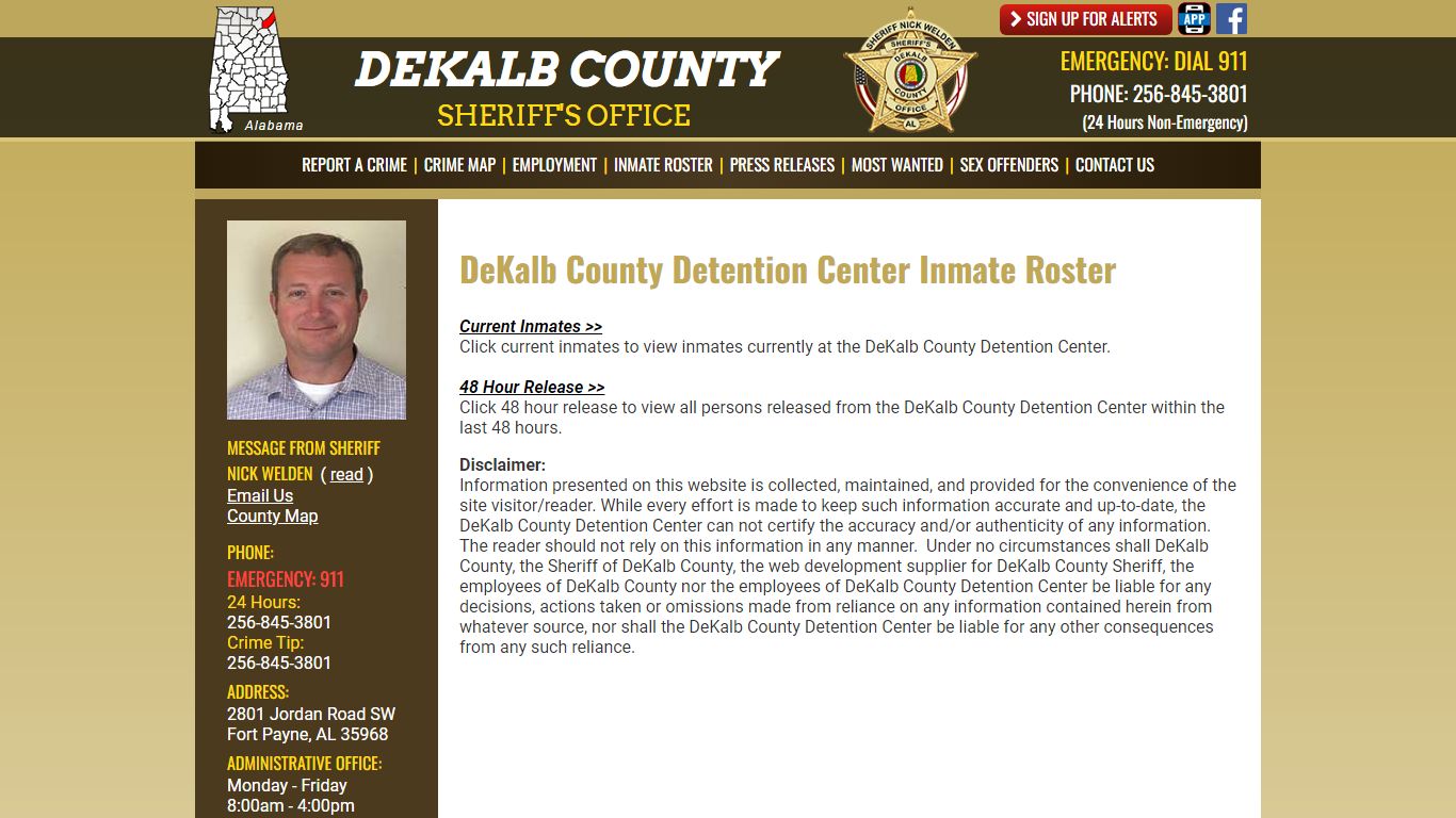 DeKalb County Detention Center Inmate Roster